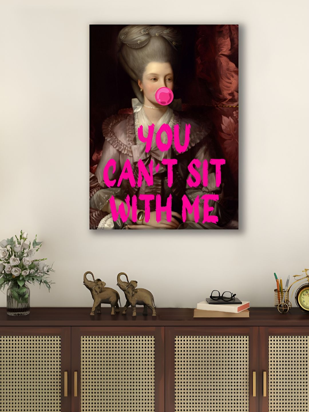 Myntra Elegant Homes Pink & Rose 1 Piece Canvas Other Wall Paintings-picture-37