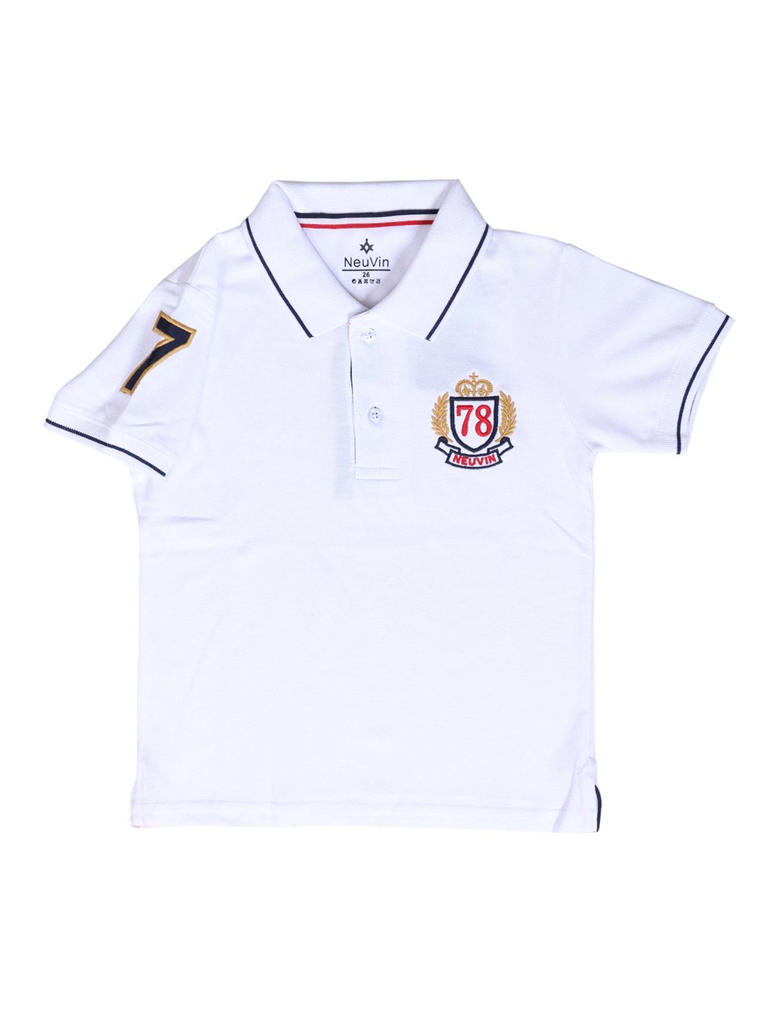 NeuVin Boys Polo Collar Applique T-shirt-picture-12