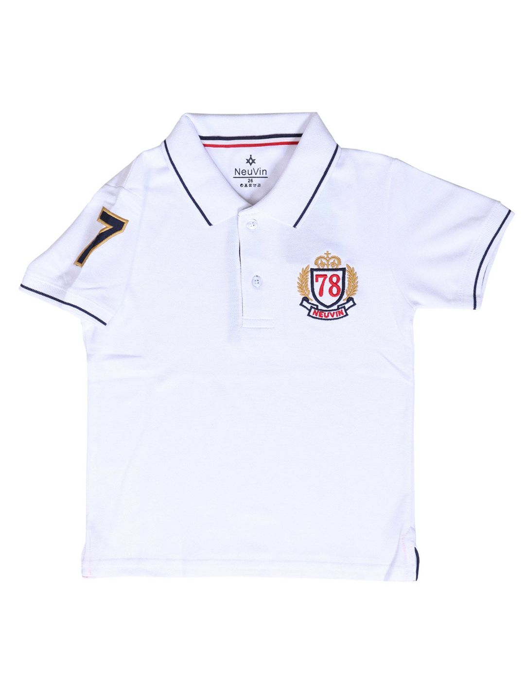 NeuVin Boys Polo Collar Applique T-shirt-picture-16