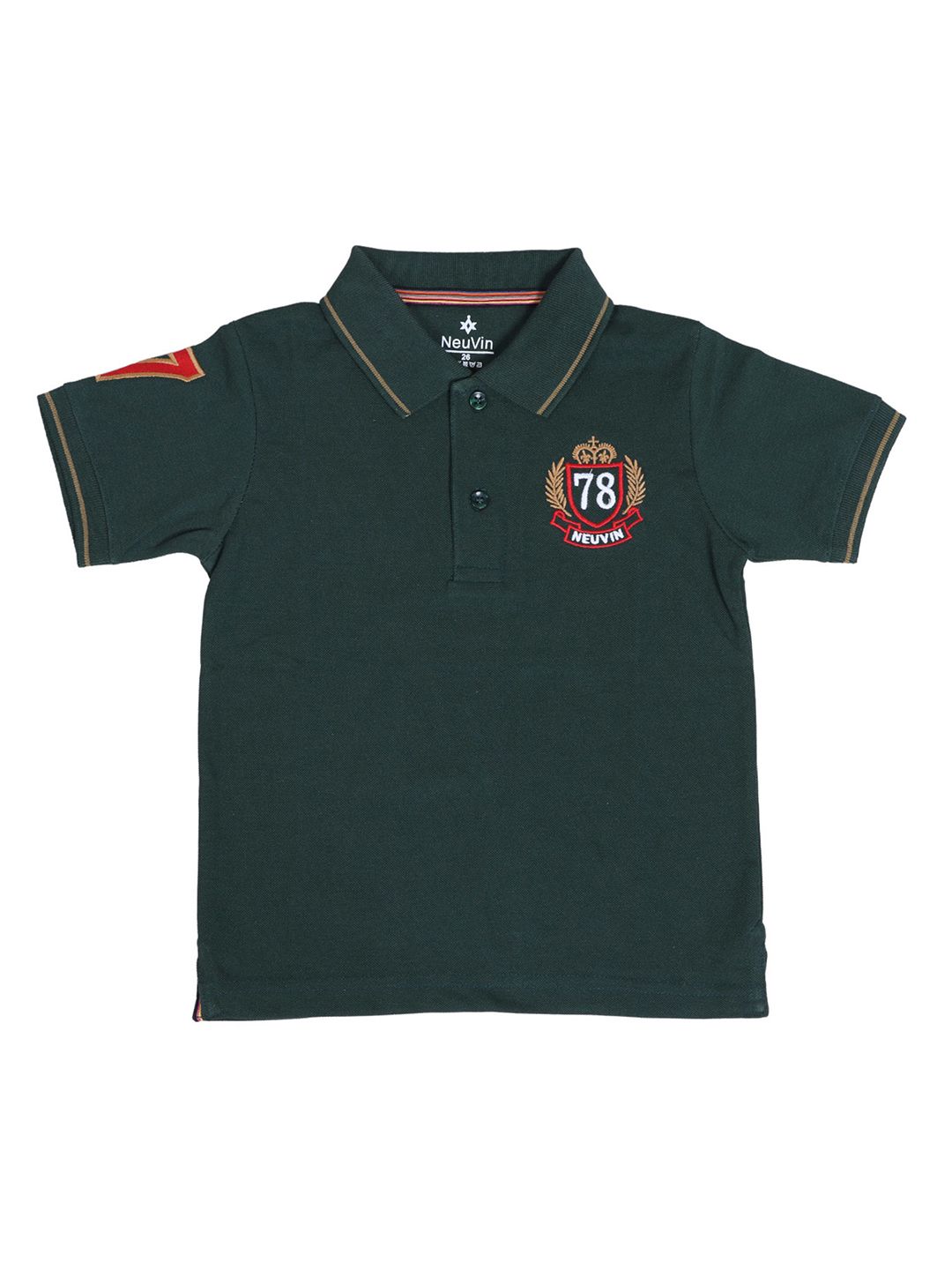 NeuVin Boys Polo Collar Applique T-shirt-picture-31