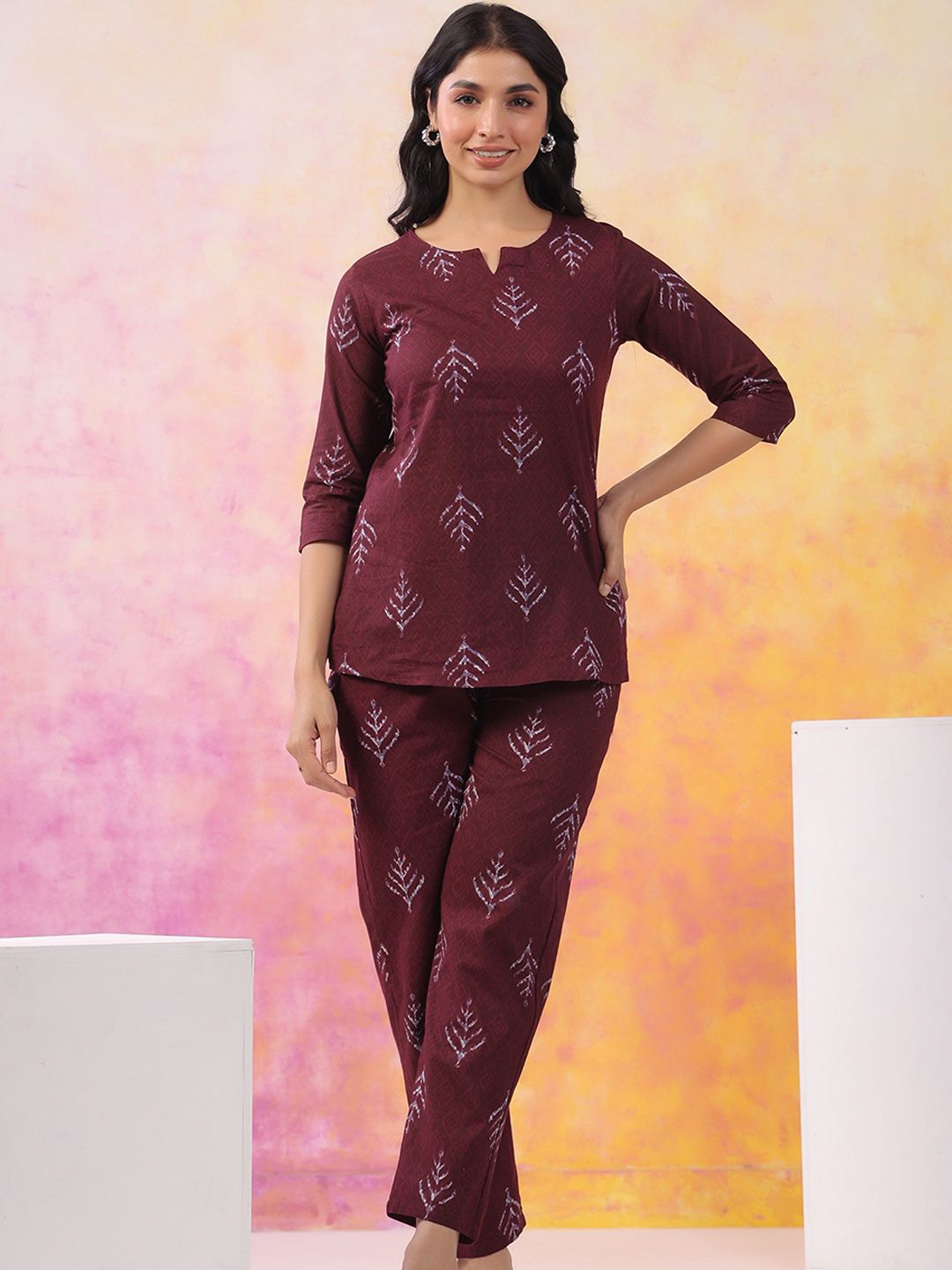 Ichaa Women Printed Night suit-picture-25