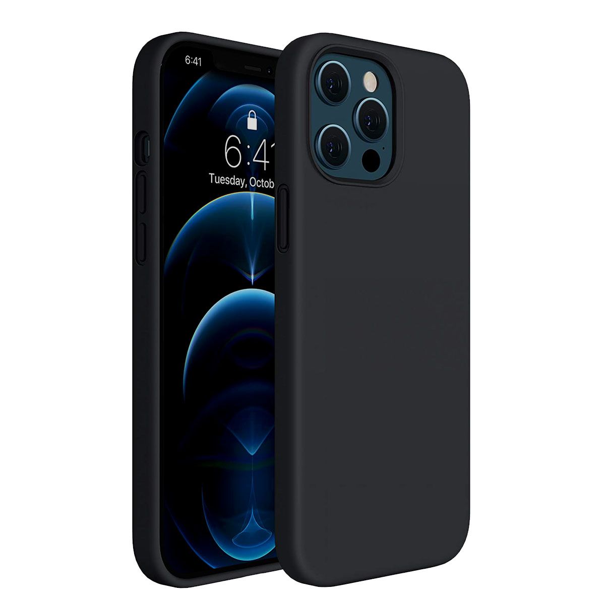 LIRAMARK Solid Printed iPhone 12 Pro Max Back Case Mobile Accessories-picture-43