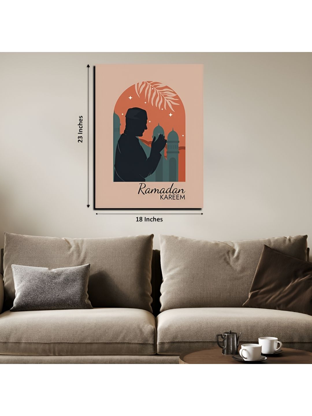 Chalk My Theme Peach-Coloured & Black 1 Piece Wood Other Wall Paintings-picture-22