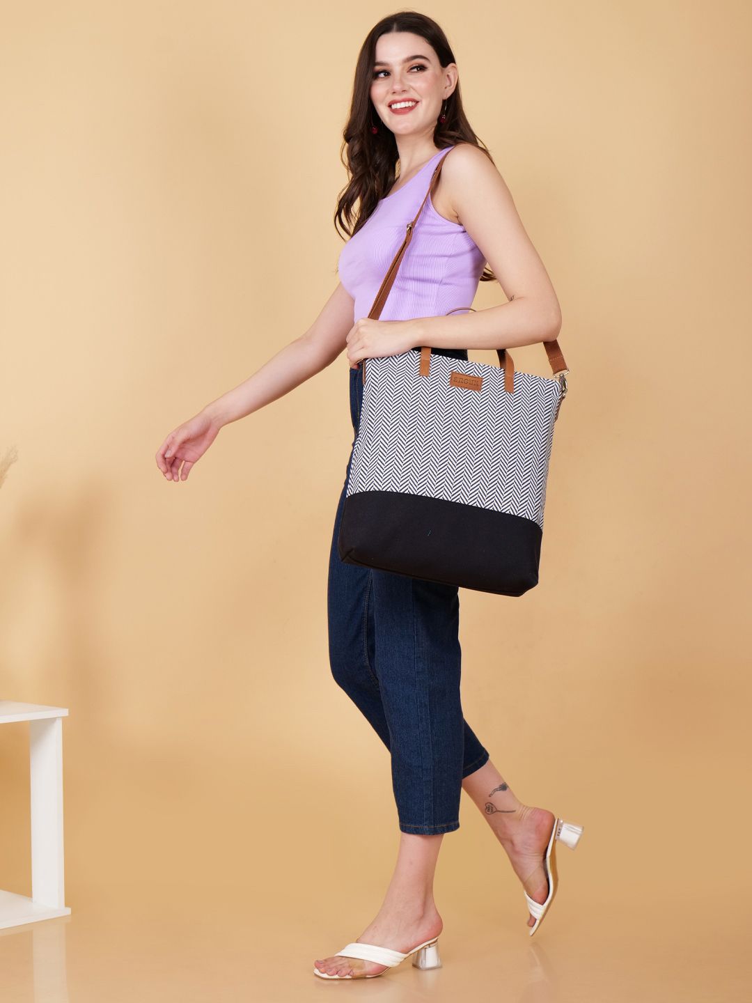 Anouk Geometric Printed Shopper Shoulder Bag-picture-23