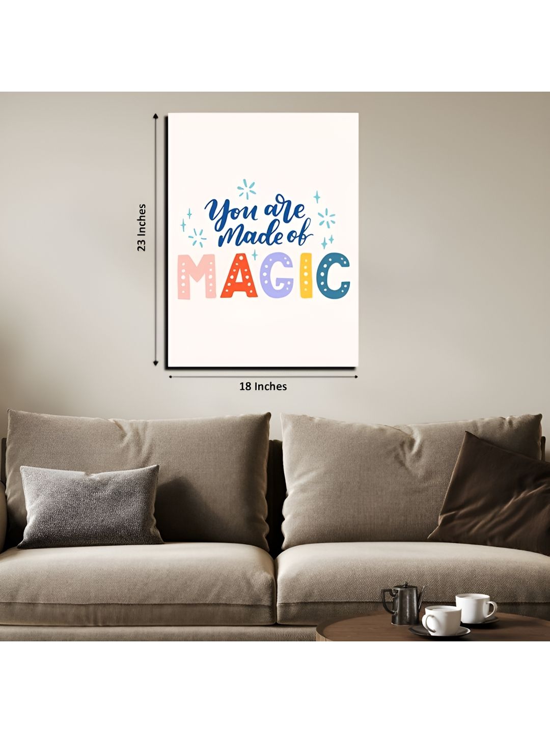 Chalk My Theme White & Pink 1 Piece Wood Other Wall Paintings-picture-12