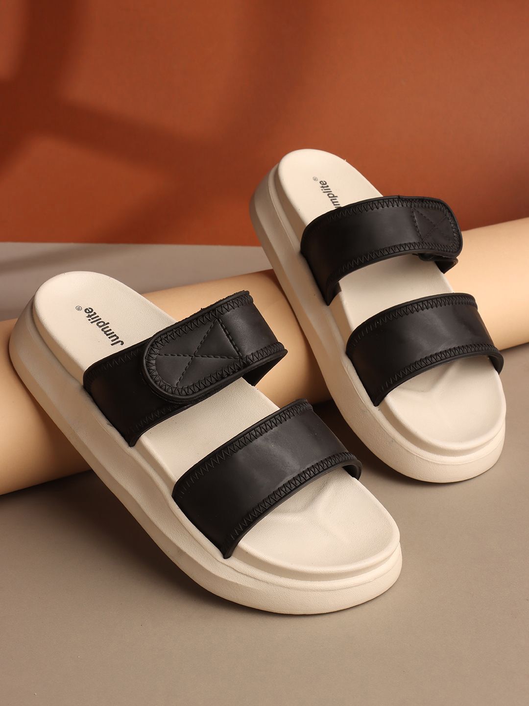 JUMPLITE Women Open Toe Flats-image-43