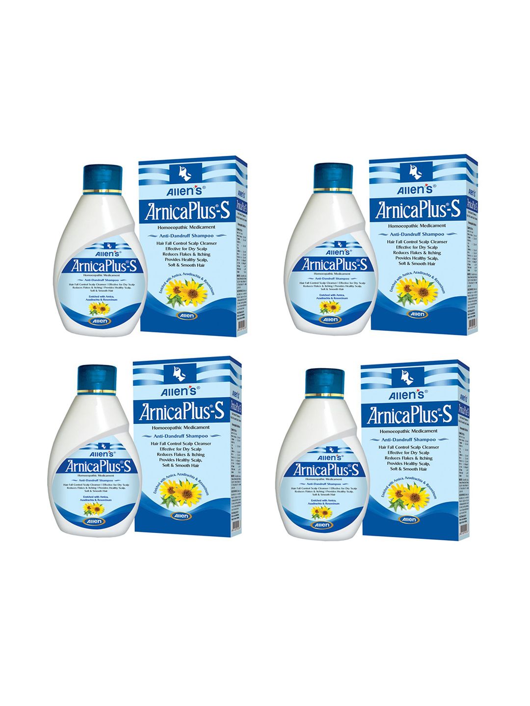ALLEN ArnicaPlus-S Set Of 4 Azadirachta Anti-dandruff Shampoo - 100 ml Each-picture-39