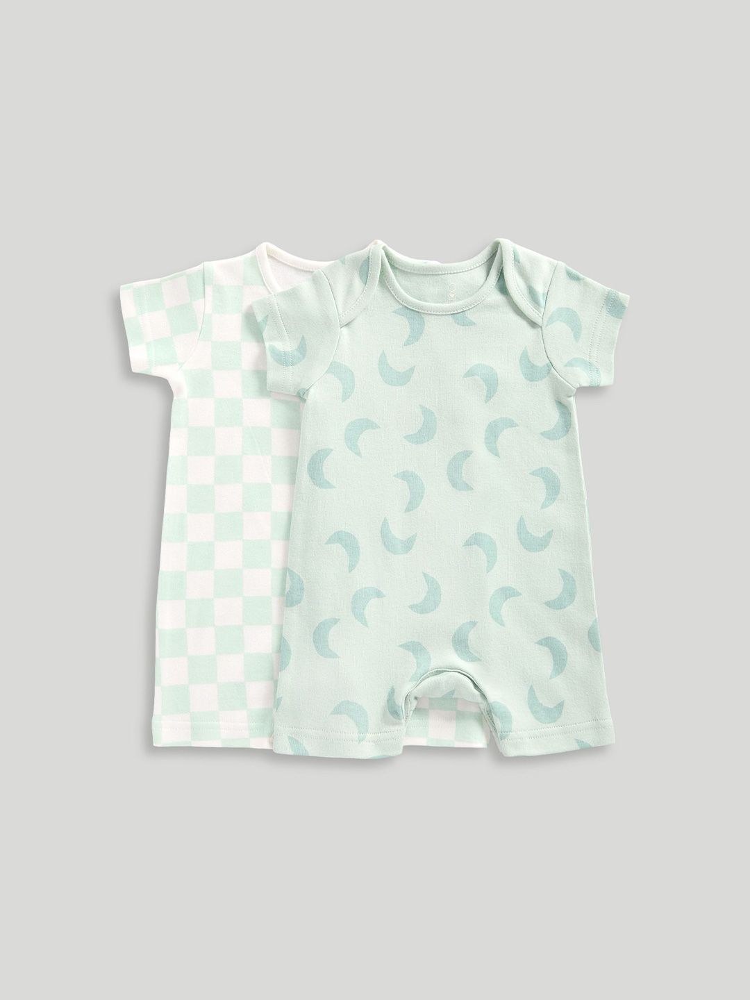 mothercare Mmothercare Boys Pack of 2 Printed Cotton Rompers-picture-13
