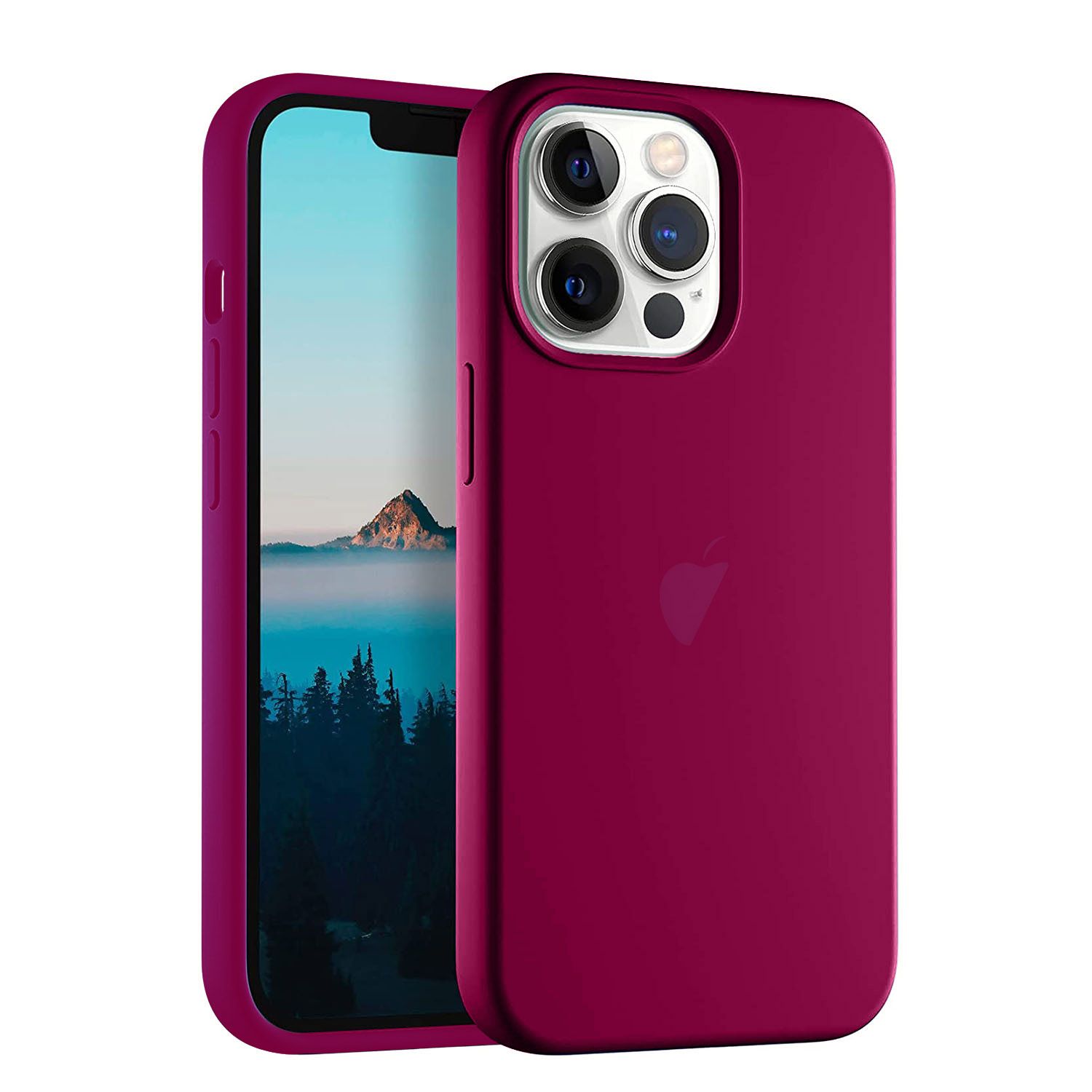 LIRAMARK Solid Printed iPhone 13 Pro Max Back Case Mobile Accessories-picture-36