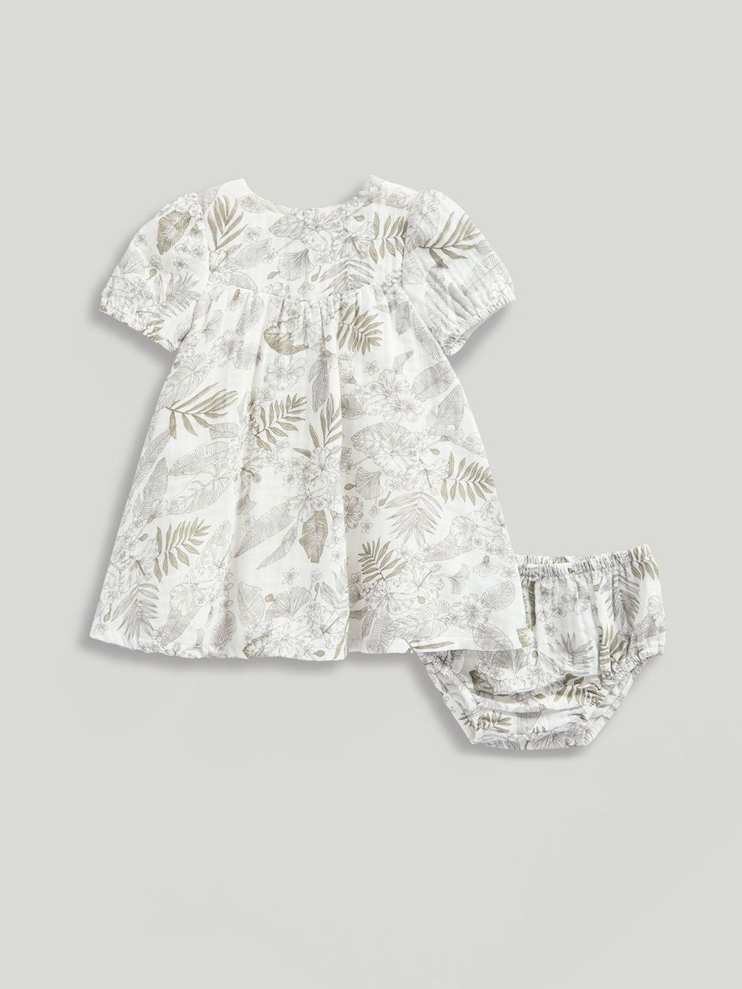 mothercare Tropical Print A-Line Dress-picture-29