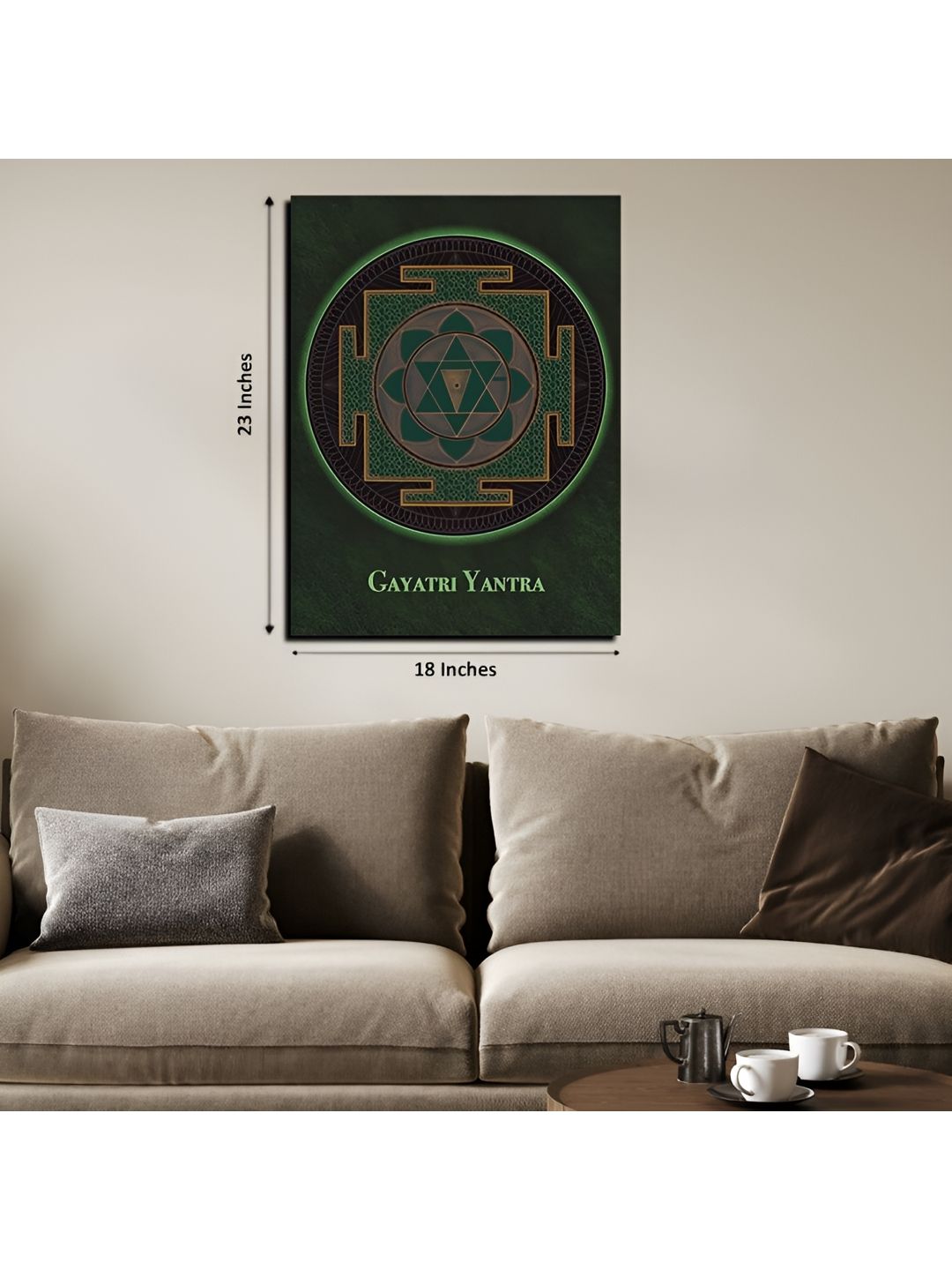 Chalk My Theme Green & Grey 1 Piece Wood Other Wall Paintings-picture-10