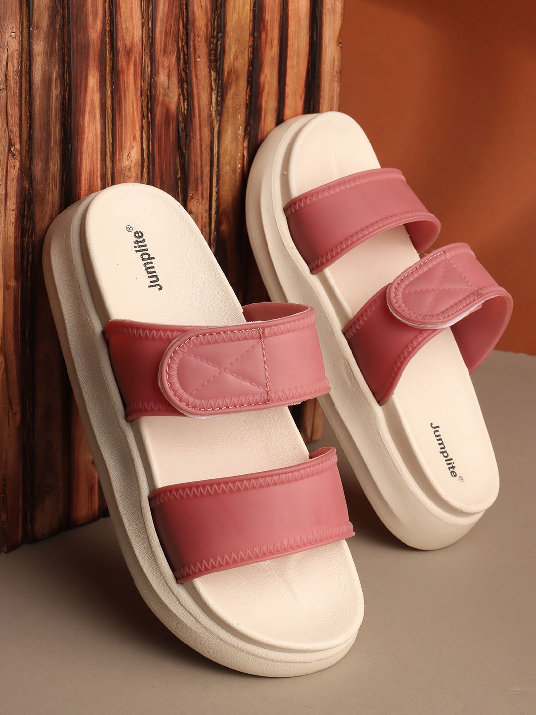 JUMPLITE Women Open Toe Flats-picture-23