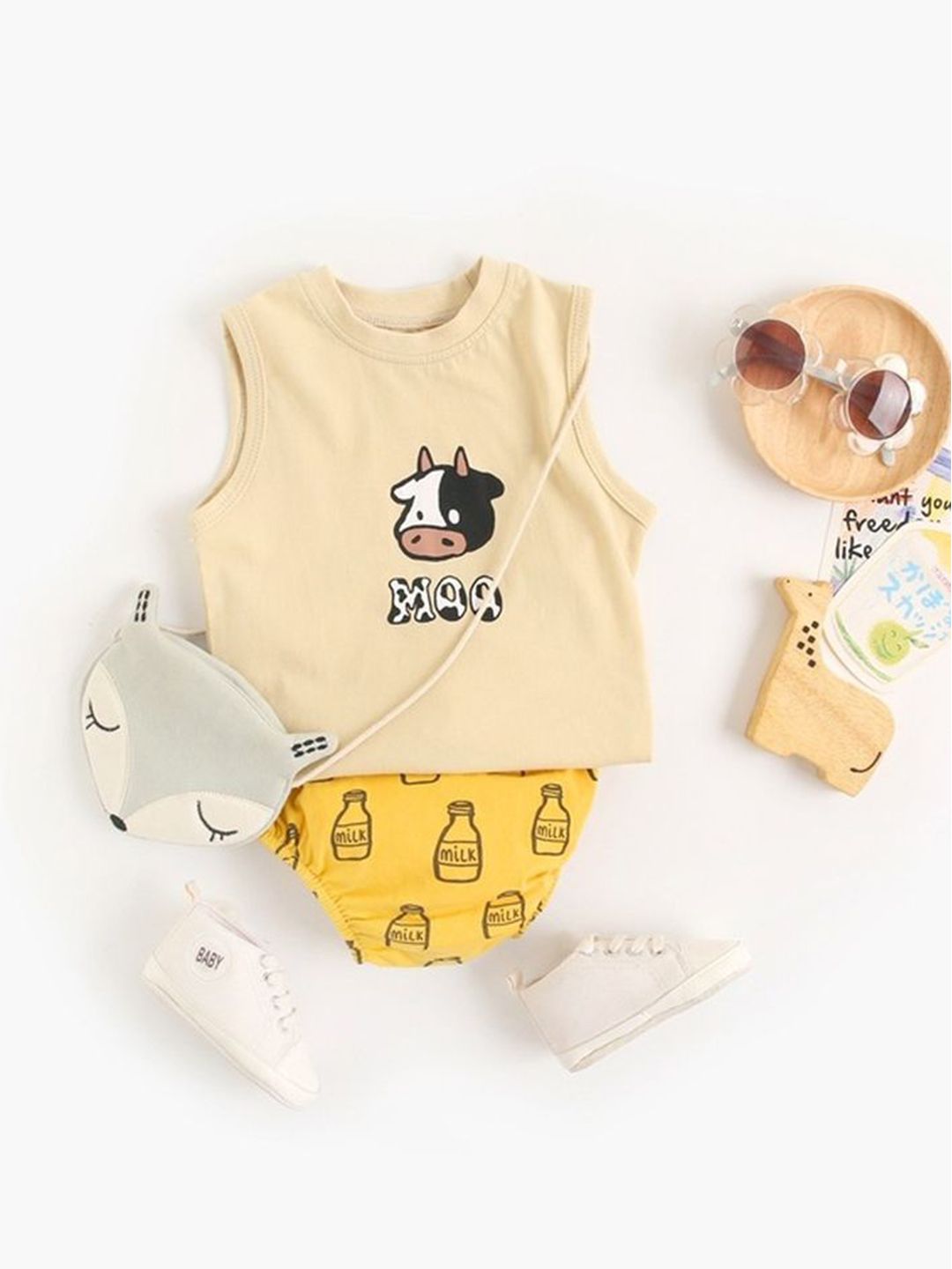 LULU & SKY Girls Printed Top with Shorts-picture-28