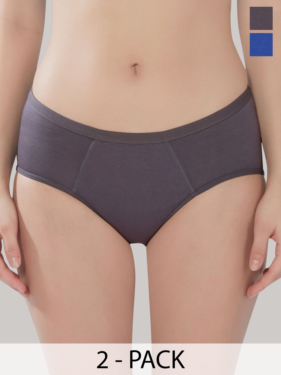PLUMBURY Pack of 2 Reusable Leak Proof Period Panty PL-PERIODPANTY-W153-GR/BLUE-M-picture-14
