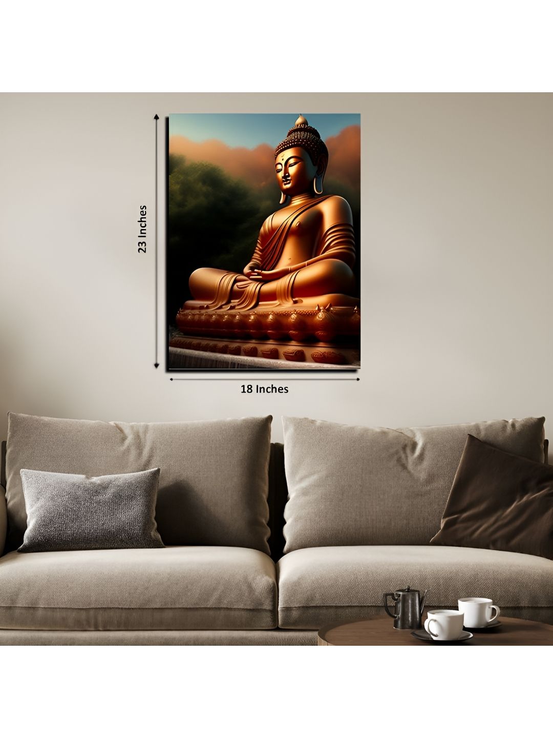 Chalk My Theme Gold-Toned & Green 1 Piece Wood Other Wall Paintings-picture-21