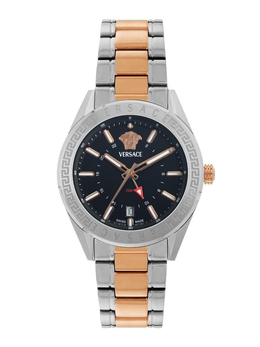 Versace Men Brass Dial & Stainless Steel Bracelet Style Straps Analogue Watch VEAFA0624-picture-30