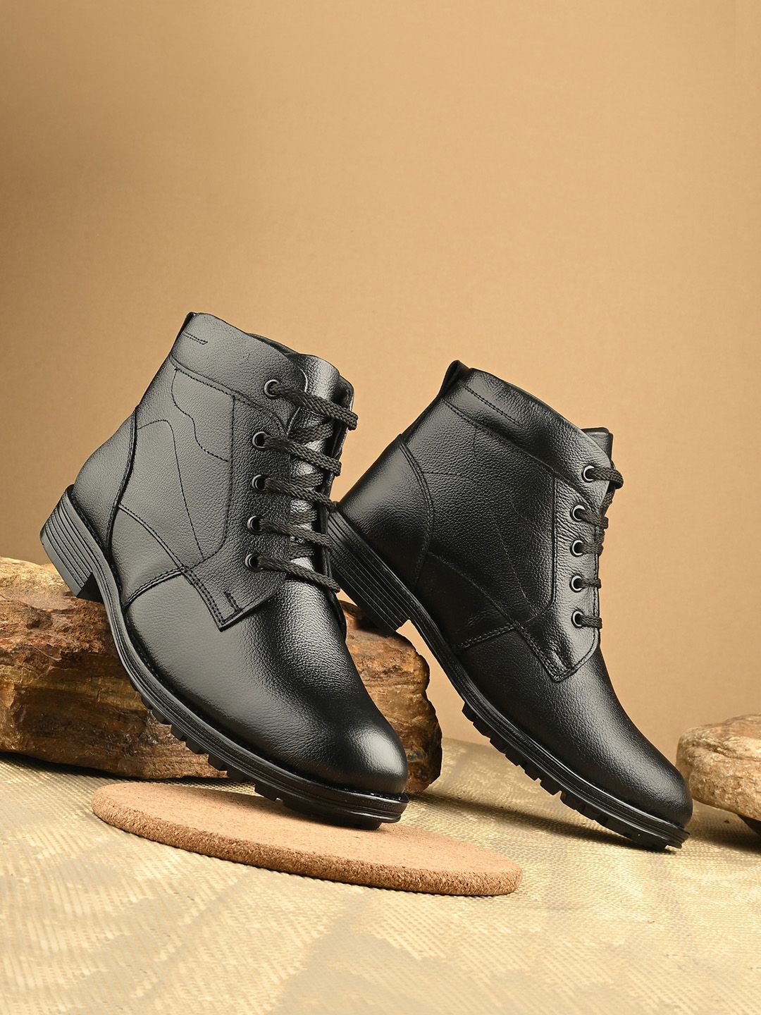 The Roadster Lifestyle Co Men Textured Regular Boots-picture-20