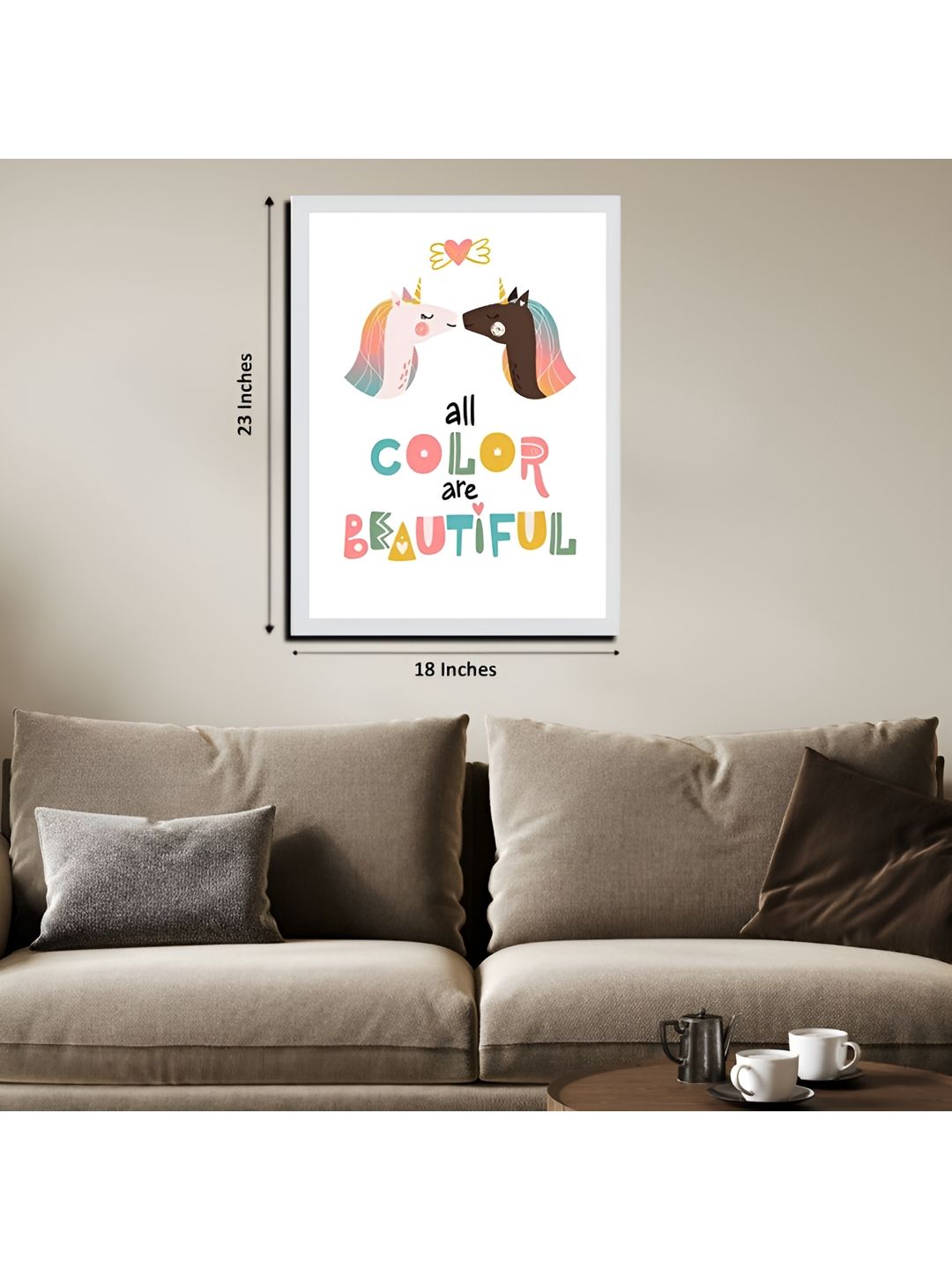 Chalk My Theme White & Pink 1 Piece Wood Other Wall Paintings-picture-15