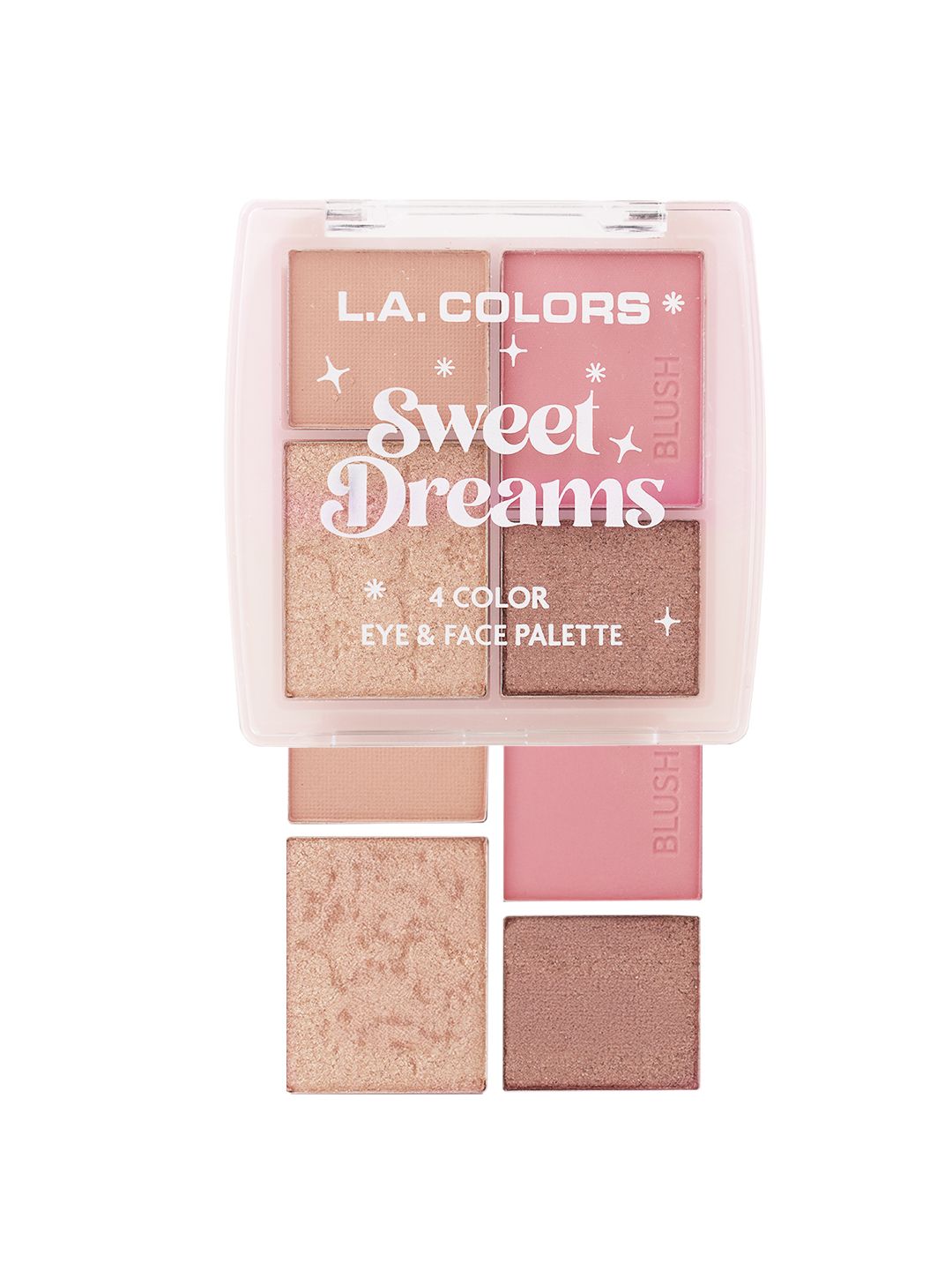 L.A colors Sweet Dreams 4-Color Eye & Face Palette Stocking Stuffer - 6g - Daydream-picture-15