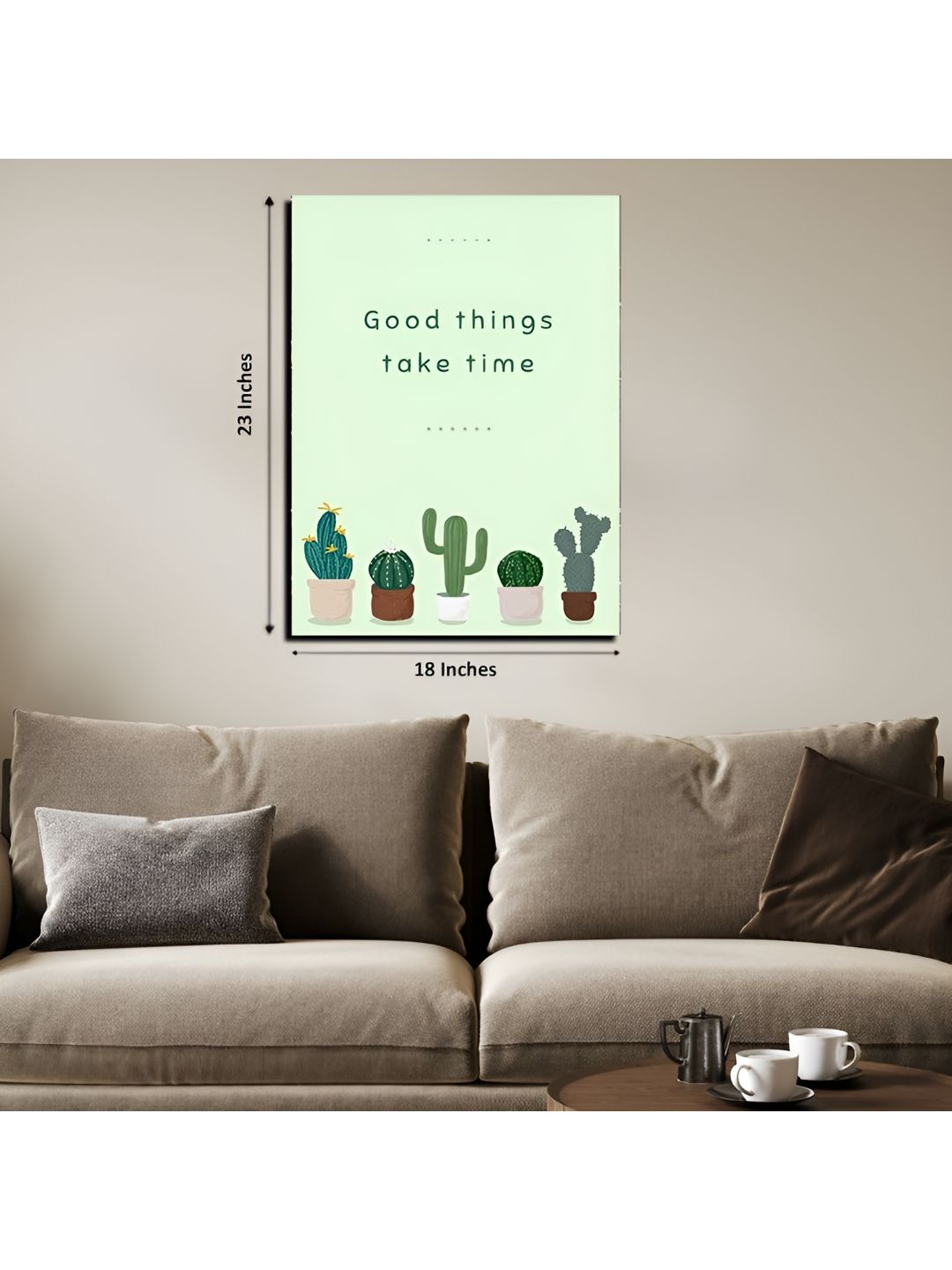 Chalk My Theme Green & Teal 1 Piece Wood Other Wall Paintings-picture-28