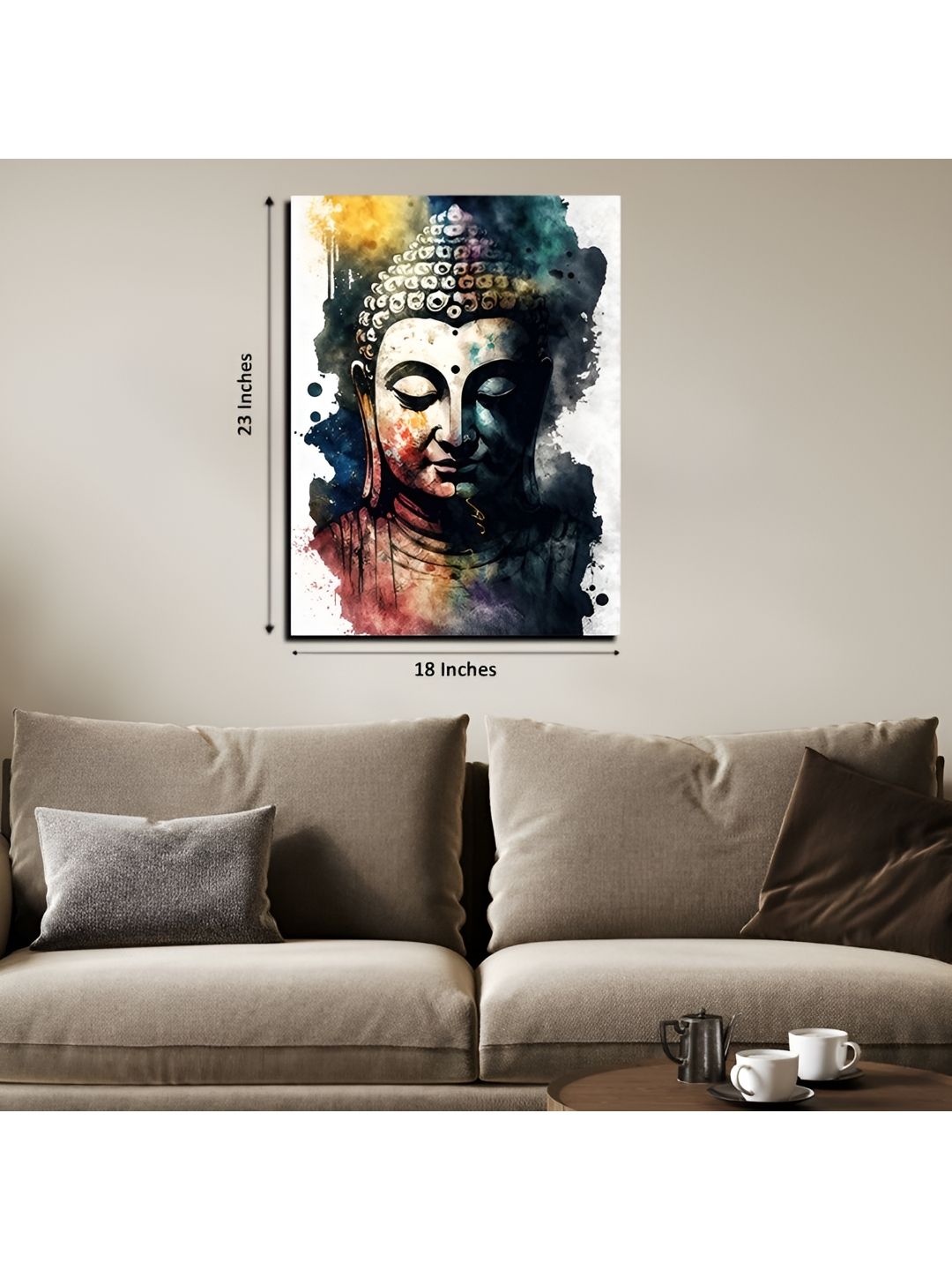 Chalk My Theme White & Green 1 Piece Wood Religious Wall Paintings-picture-19