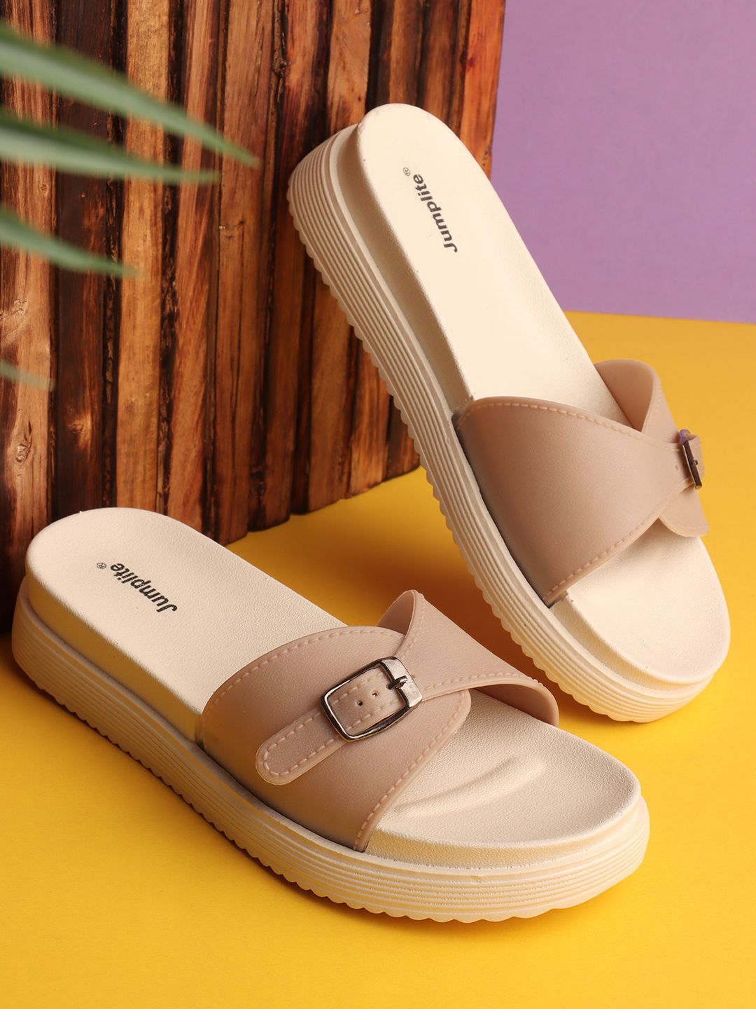 JUMPLITE Women Open Toe Flats-picture-26