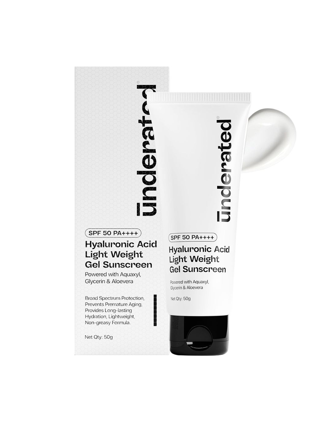 Underated Hyaluronic Acid Lightweight Gel Sunscreen SPF 50 PA++++ - 50 g-image-13