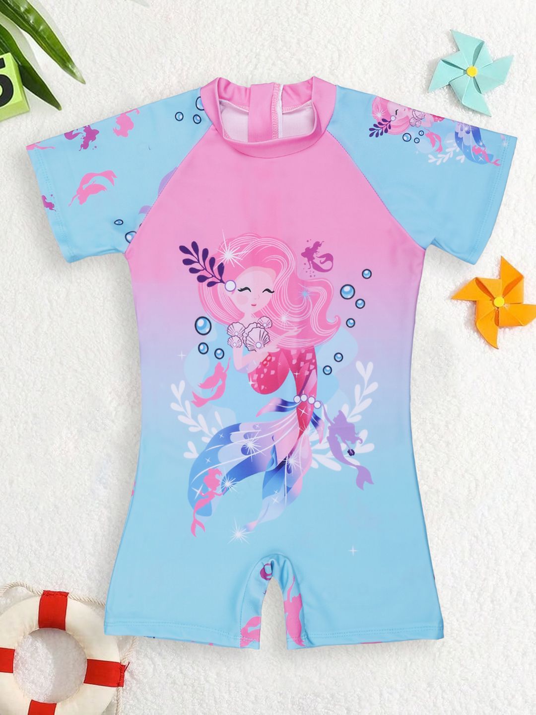 PASSION PETALS Girls Printed Legged Swimwear-picture-23