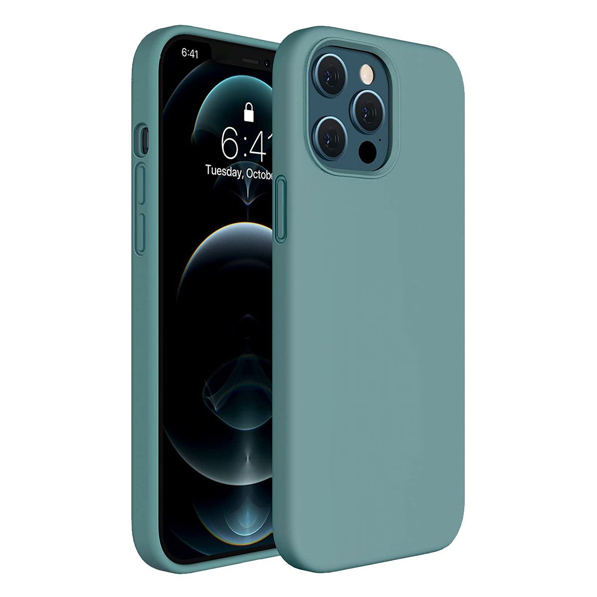 LIRAMARK Solid Printed iPhone 12 Pro Max Back Case Mobile Accessories-picture-34