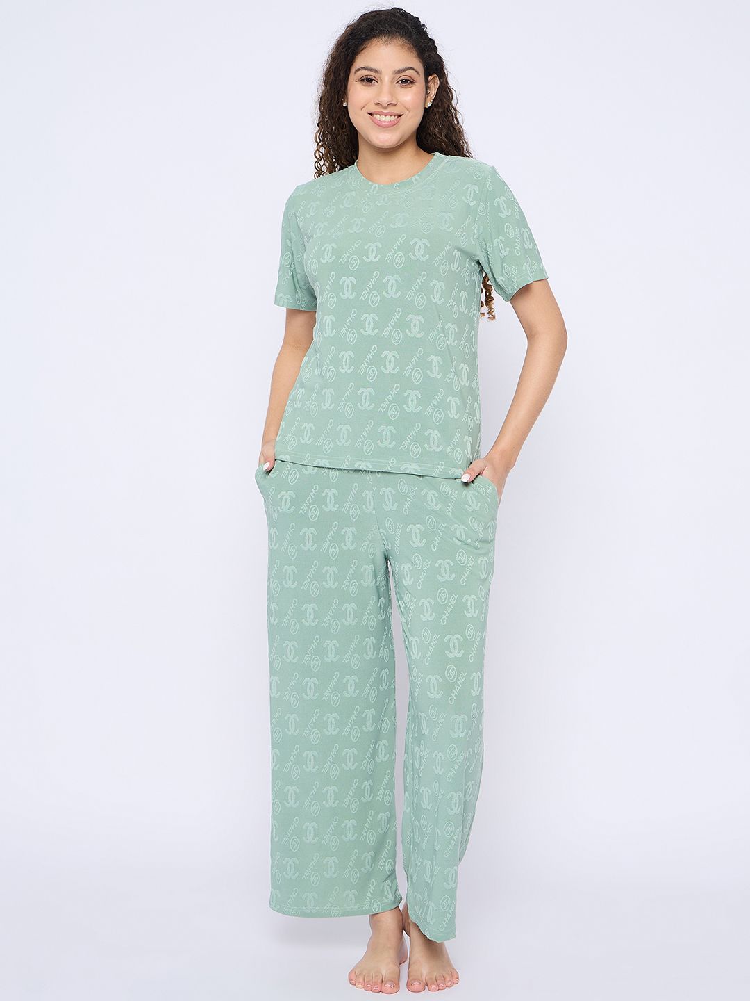 Camey Women Printed Night suit-picture-18