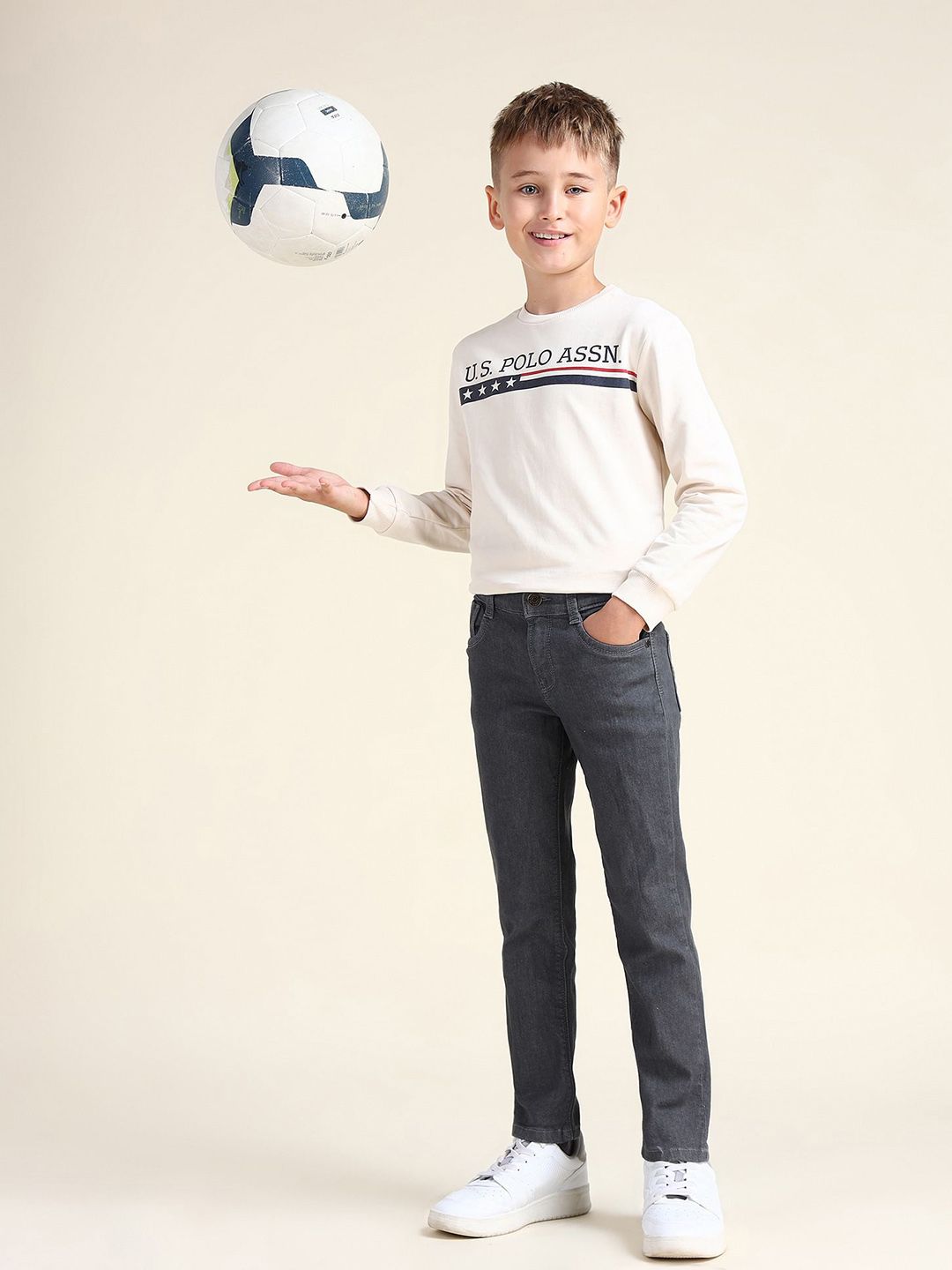 U.S. Polo Assn. Kids Boys Slim Fit Light Fade Stretchable Jeans-picture-41