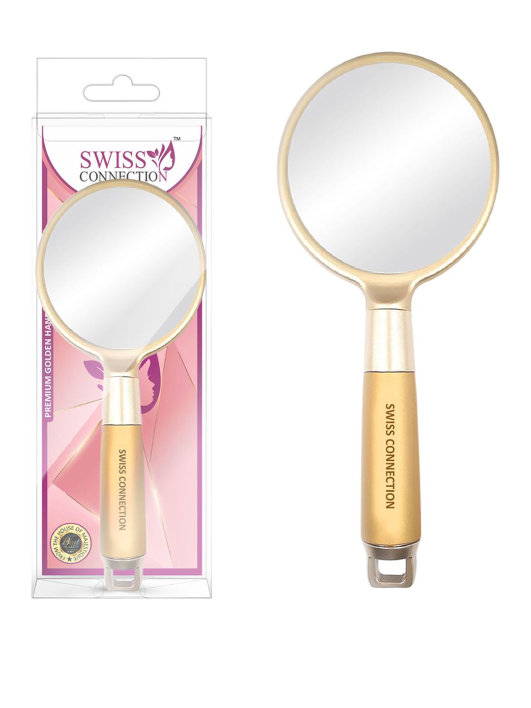 Swiss Connection Round-Shaped Handheld Makeup Mirror-picture-12