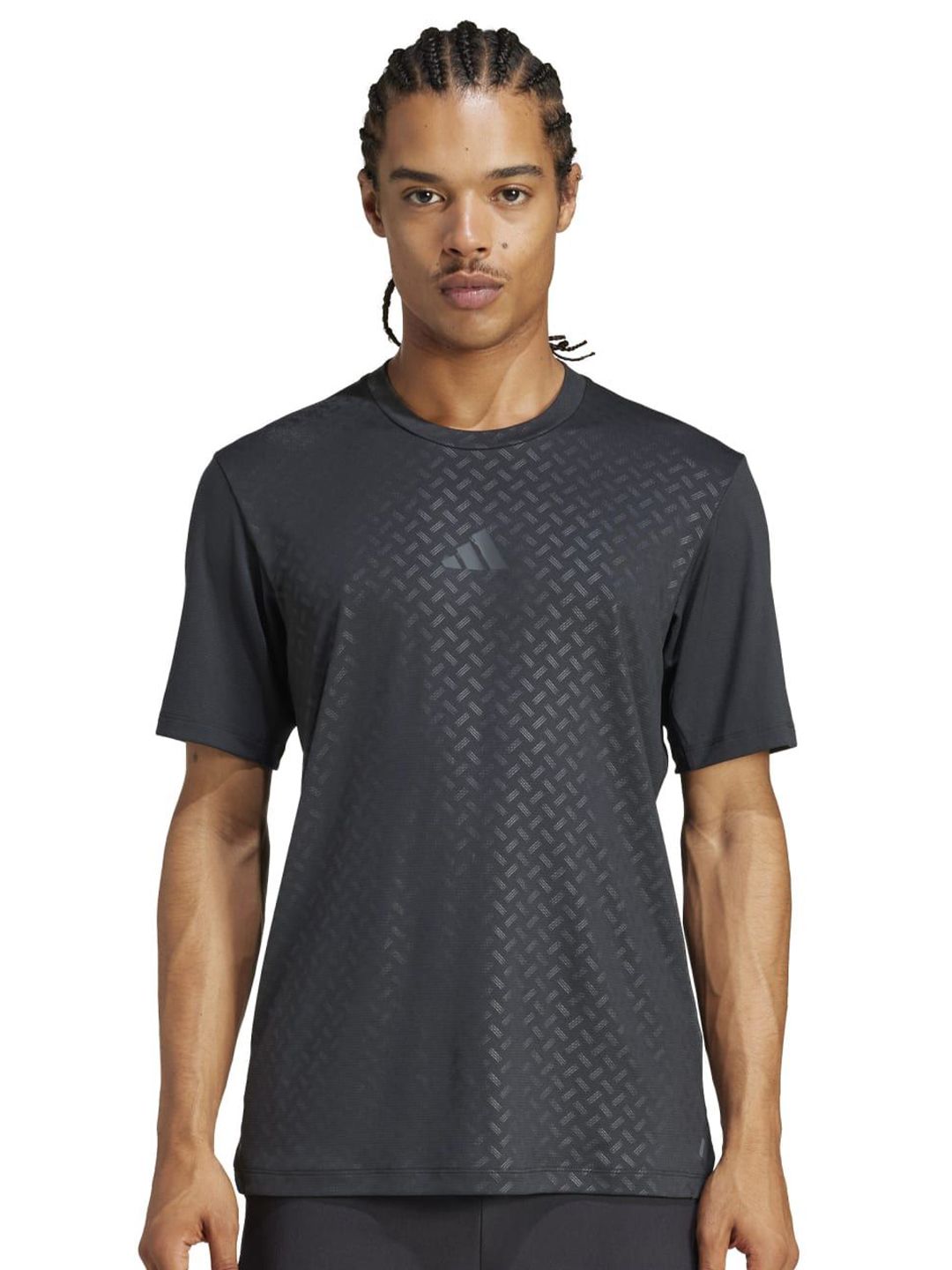 ADIDAS Power 3 Stripes Printed Slim Fit T-shirt-image-20