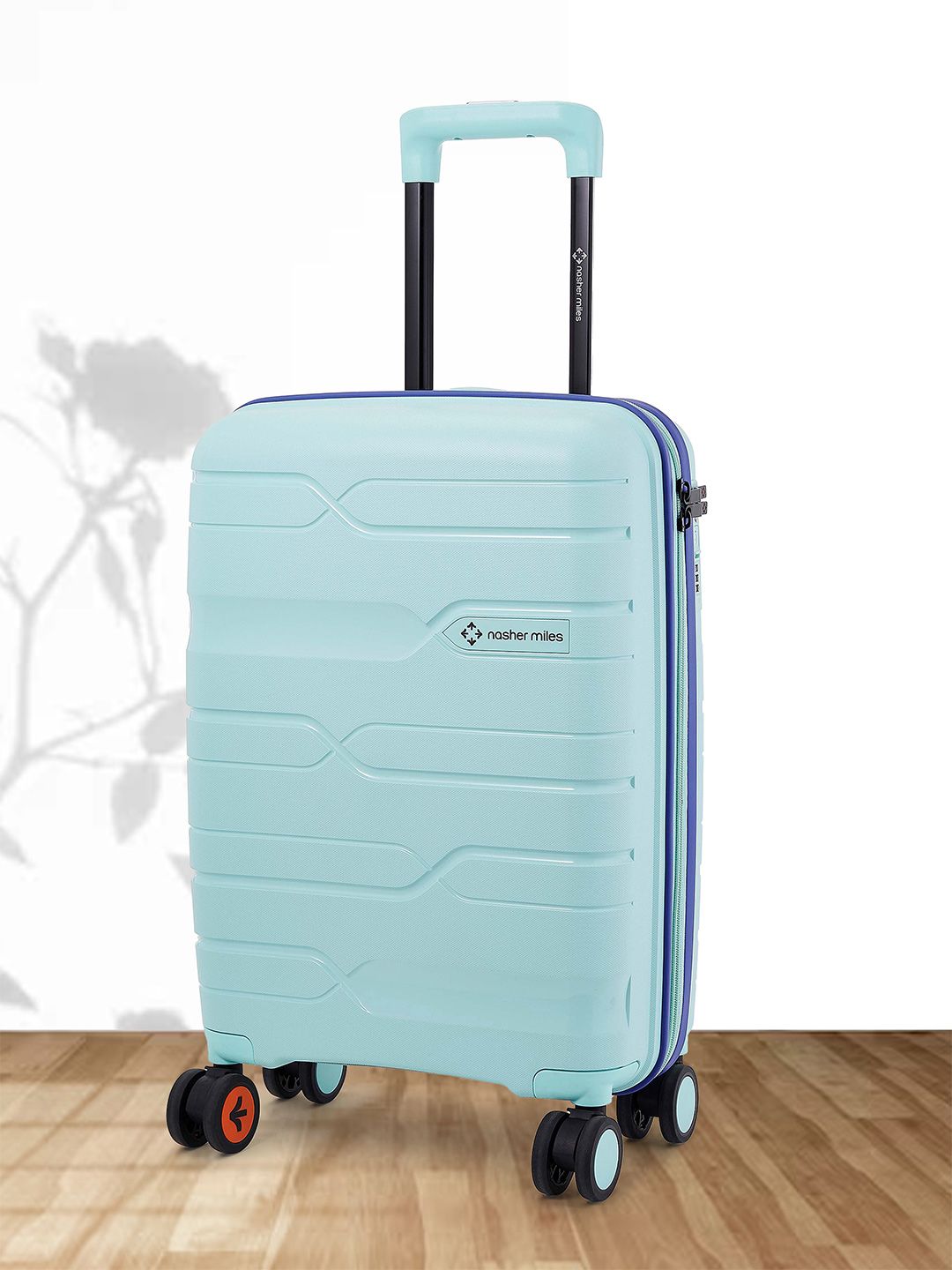Nasher Miles Cannes Textured Dual-Color Hard-Sided Cabin Trolley Bag-image-24