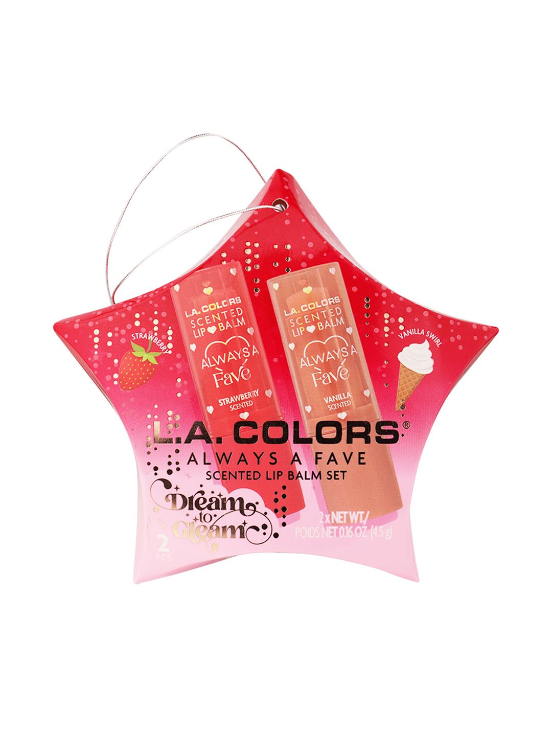 L.A colors 2 Pcs Always a Fave Scented Lip Balm Set - Favorites-image-5