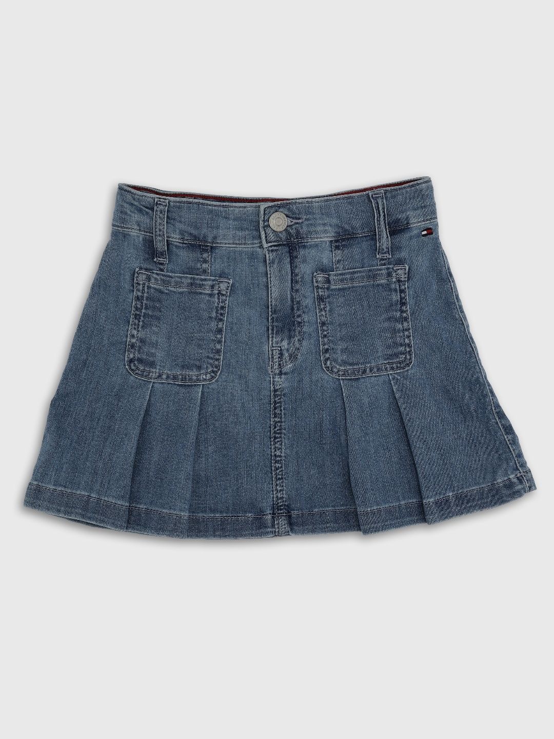 Tommy Hilfiger Girls Pleated A-Line Mini Skirt