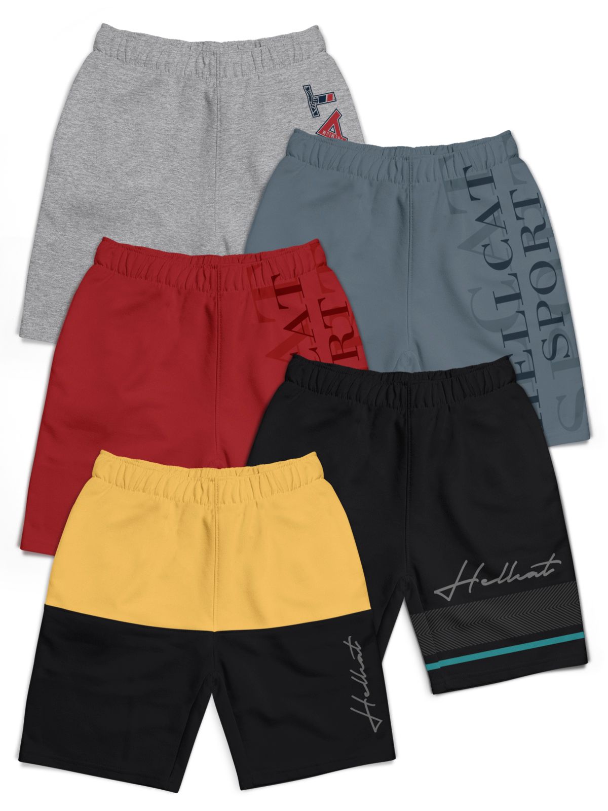 HELLCAT Boys Typography Printed Shorts-picture-26
