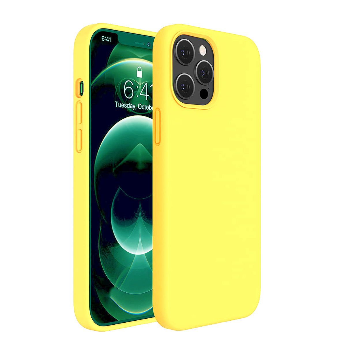 LIRAMARK Solid Printed iPhone 12 Pro Max Back Case Mobile Accessories-picture-35