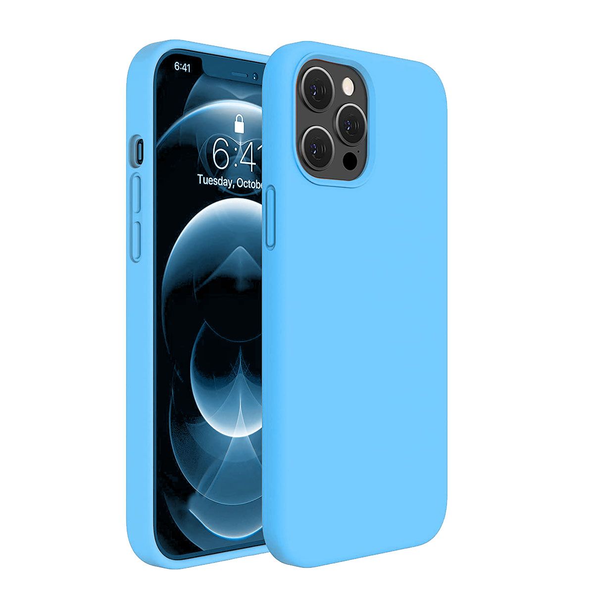 LIRAMARK Solid Printed iPhone 12 Pro Max Back Case Mobile Accessories-picture-32
