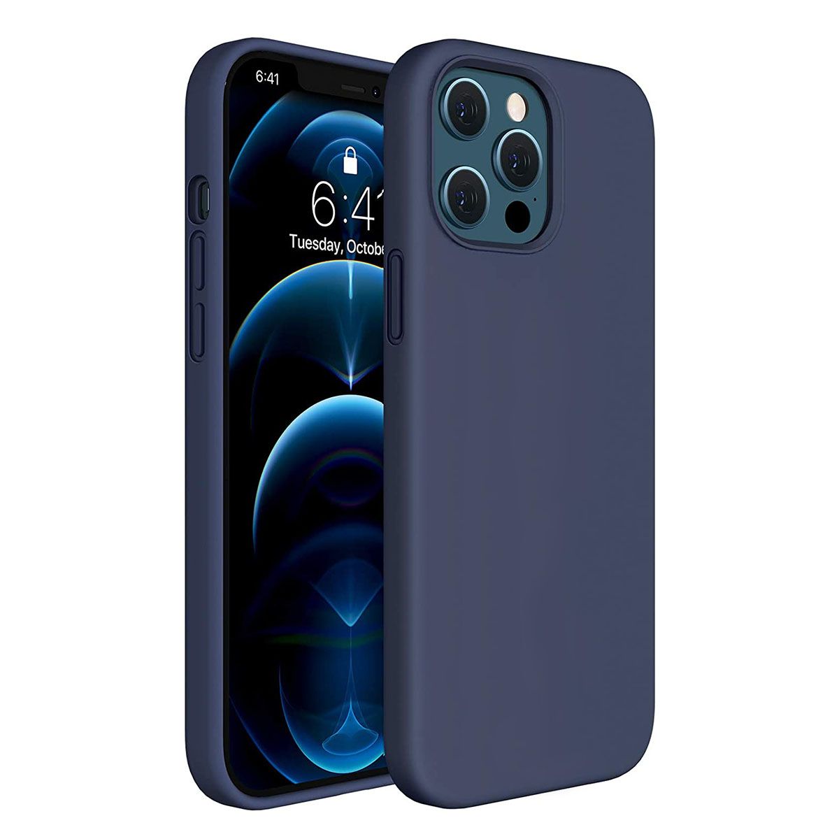 LIRAMARK Solid Printed iPhone 12 Pro Max Back Case Mobile Accessories-picture-36