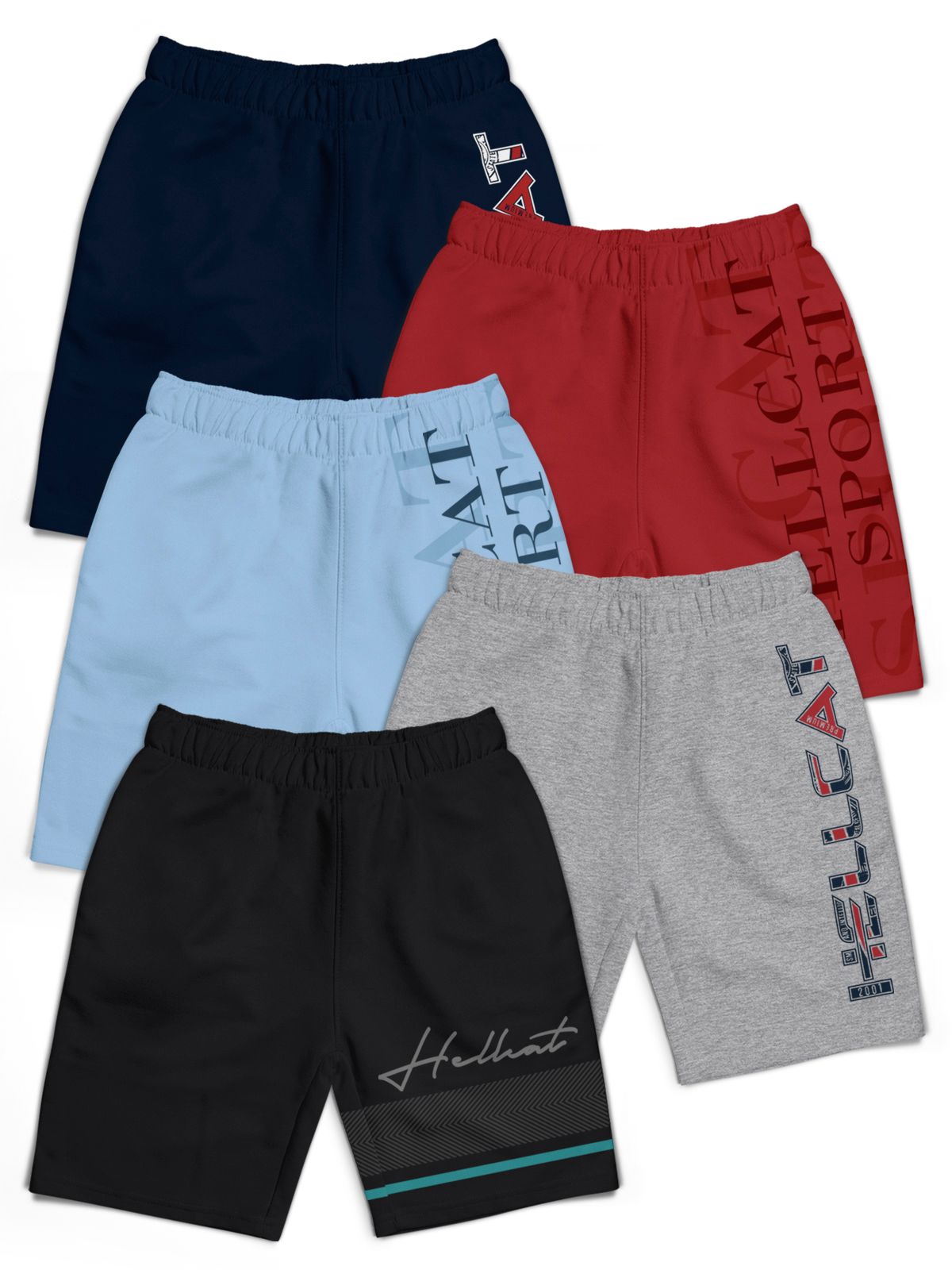 HELLCAT Boys Typography Printed Shorts-image-35