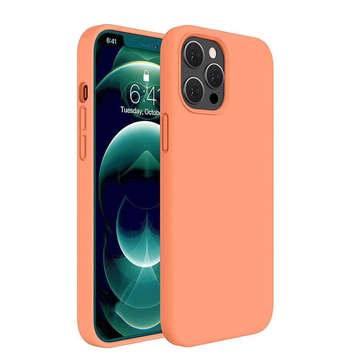 LIRAMARK Solid Printed iPhone 12 Pro Max Back Case Mobile Accessories-picture-31