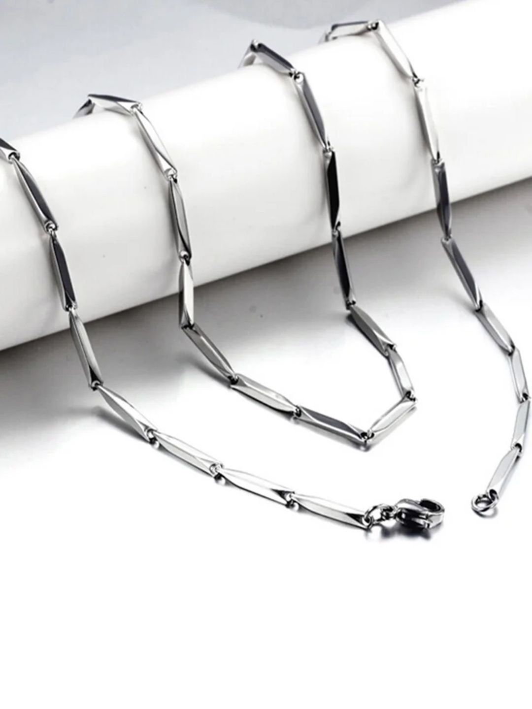 The Roadster Lifestyle Co Men Silver Plated Chain-image-20
