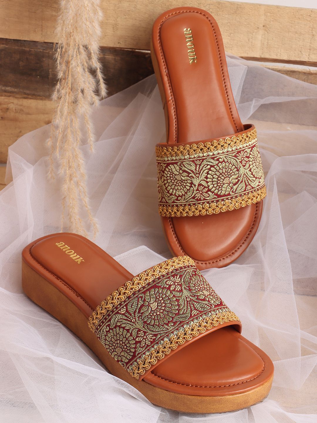 Anouk Embellished Wedge Sandals-picture-33
