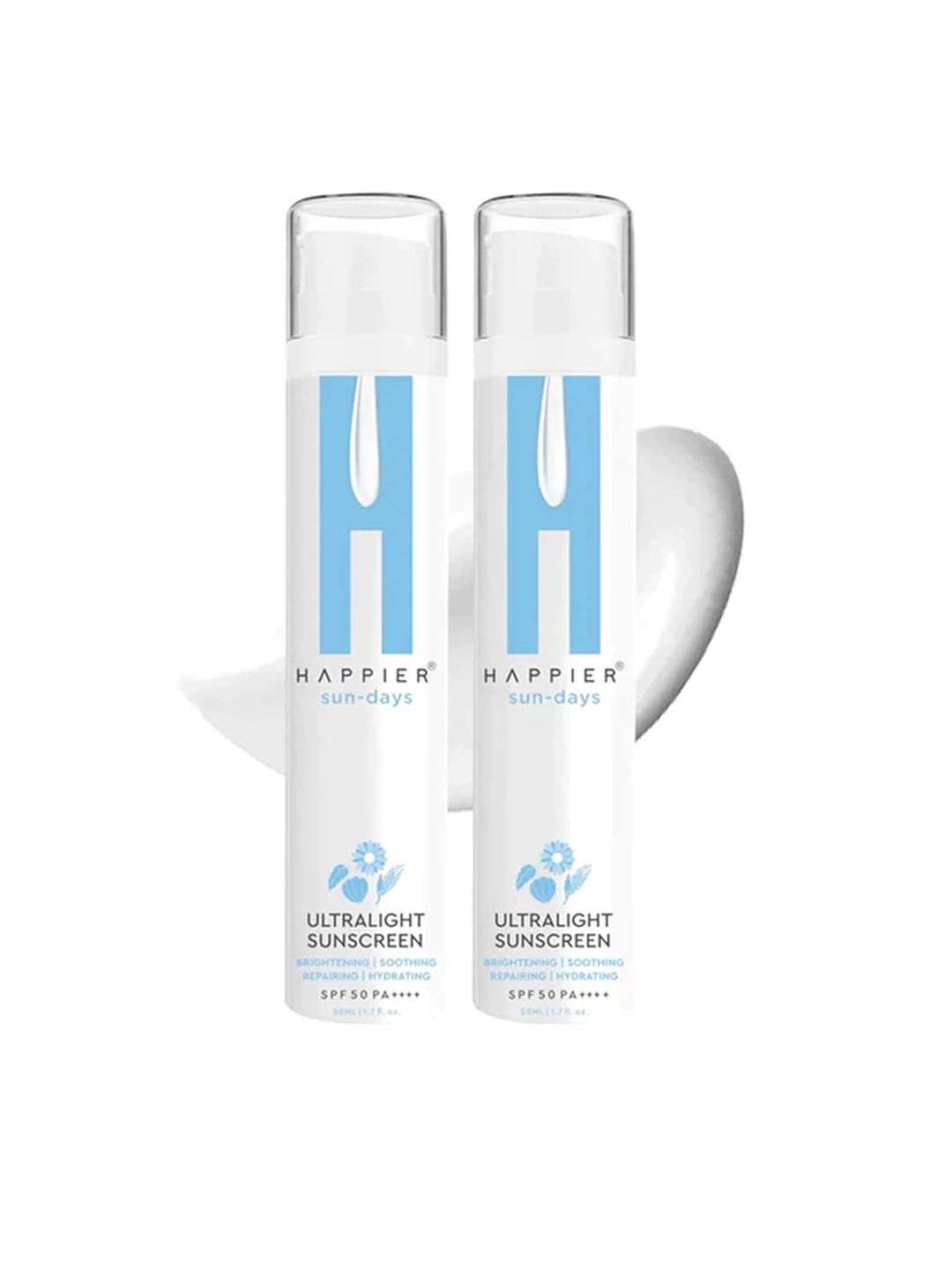 Happier Set Of 2 Ultralight Sunscreen Gel 3 In 1 SPF 50 PA++++- 50 ml Each-picture-35