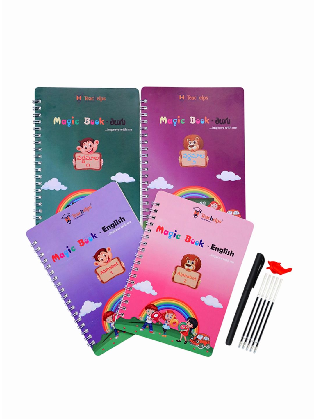 Teachelps Set of 4 Alphabet Toy Toy Learning and Development Toys-picture-33