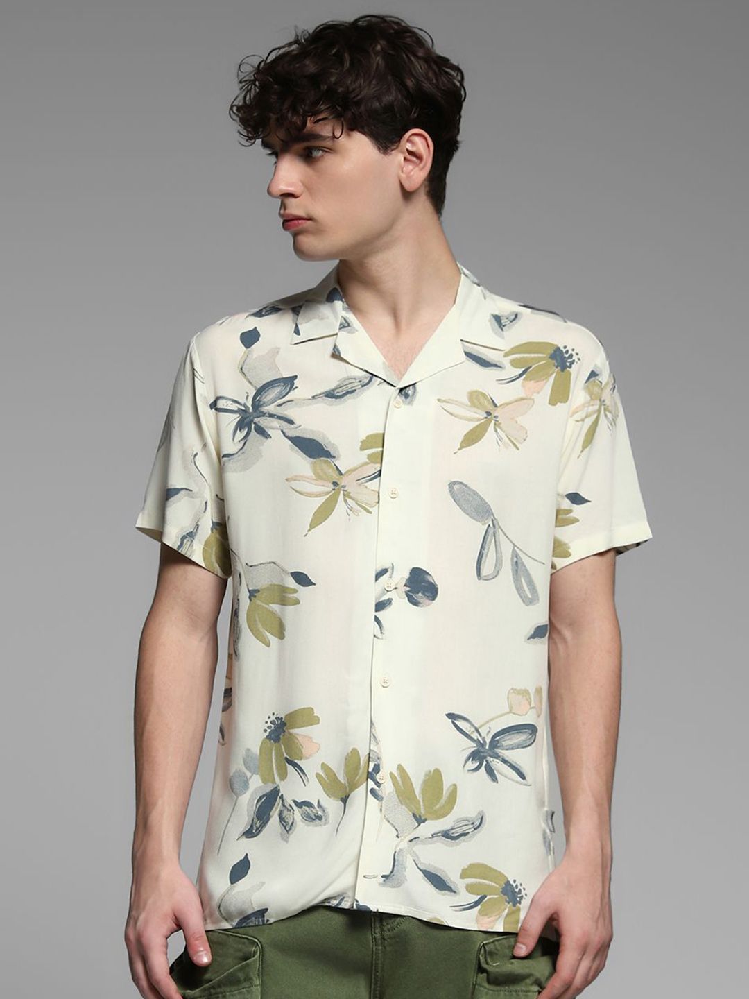 Jack & Jones Men Floral Opaque Printed Casual Shirt-picture-22