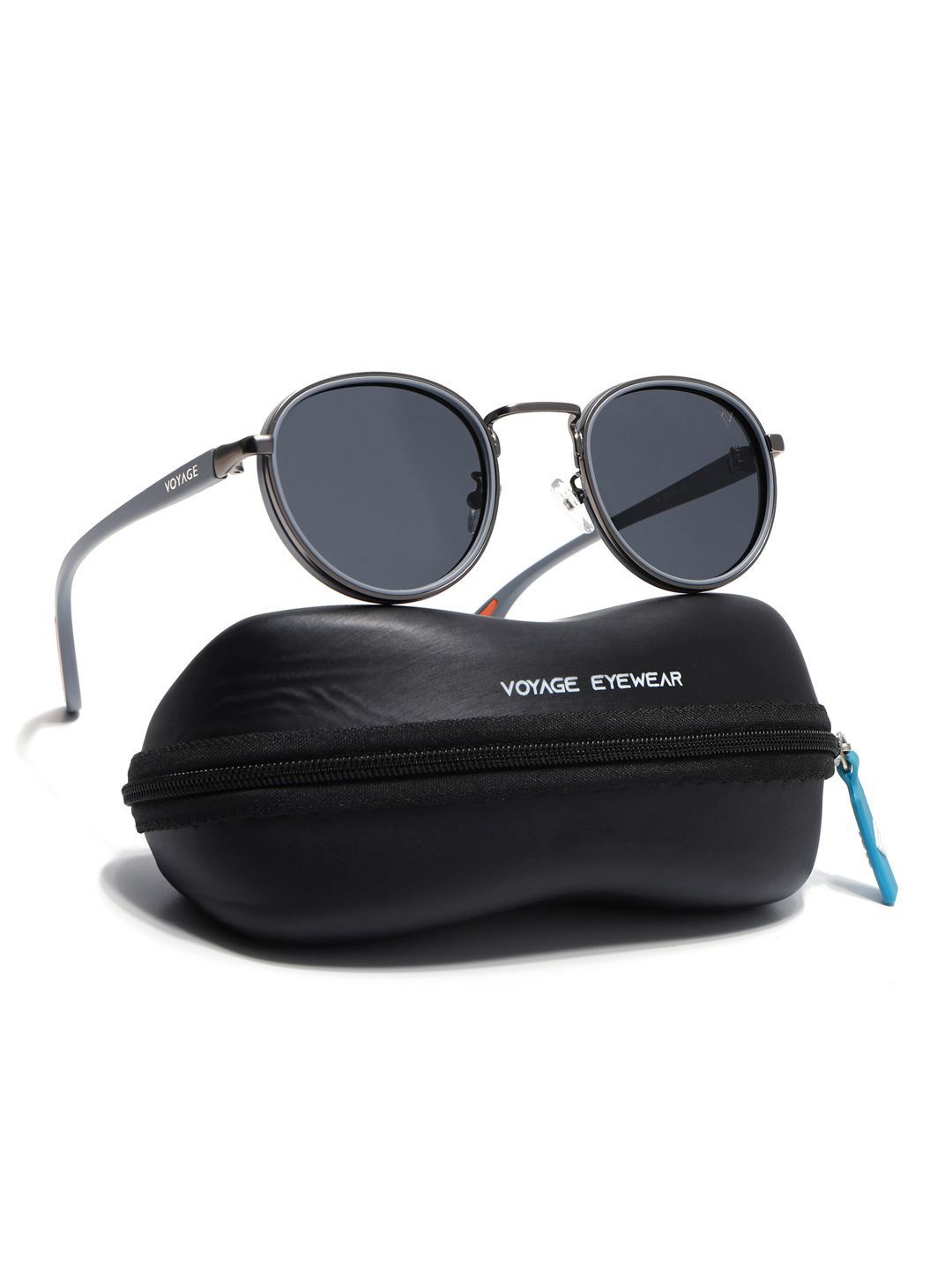 Voyage Unisex Round Sunglasses with Polarised and UV Protected Lens-picture-37