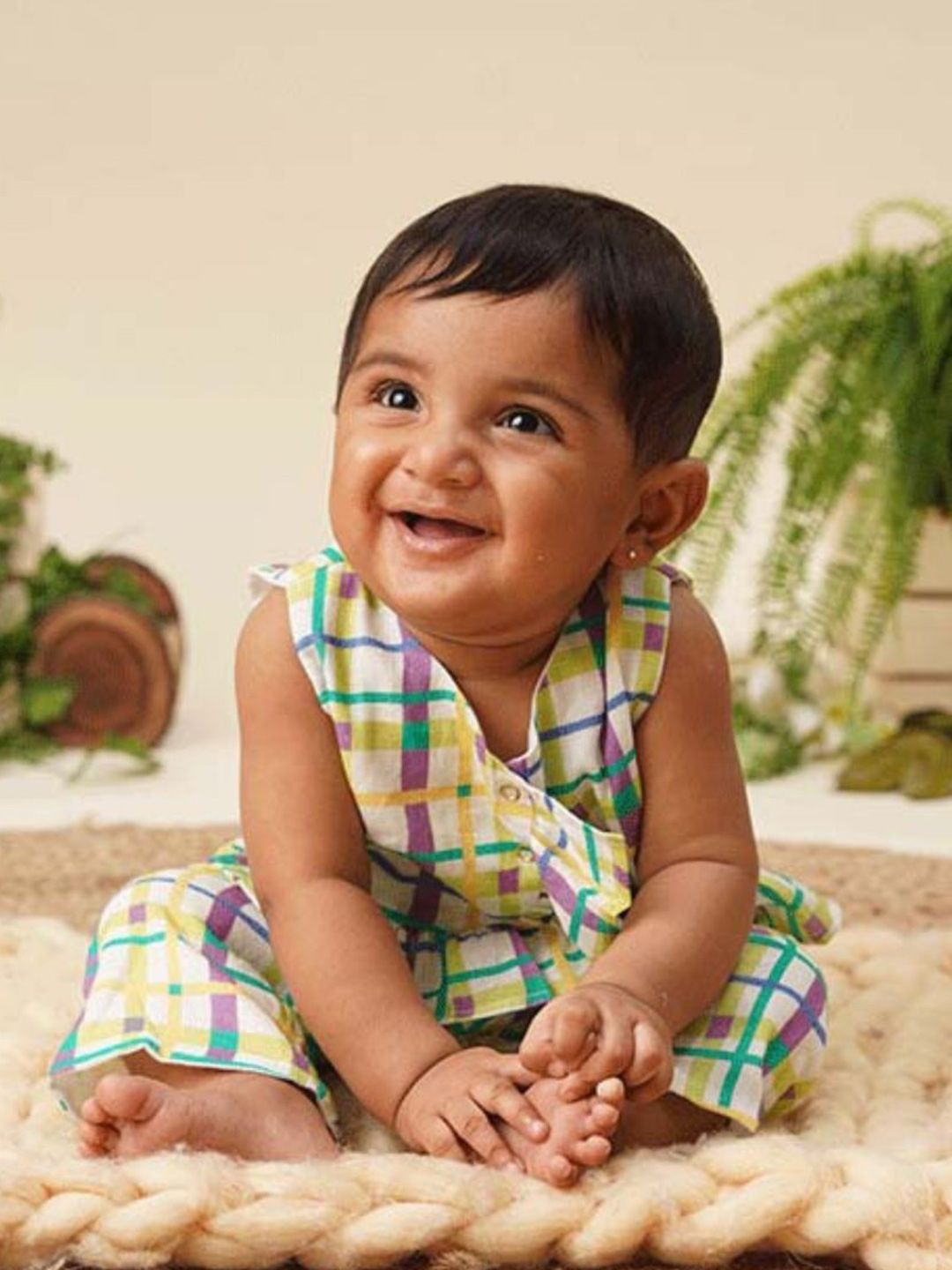 YK Girls Checked Top with Trousers-picture-22