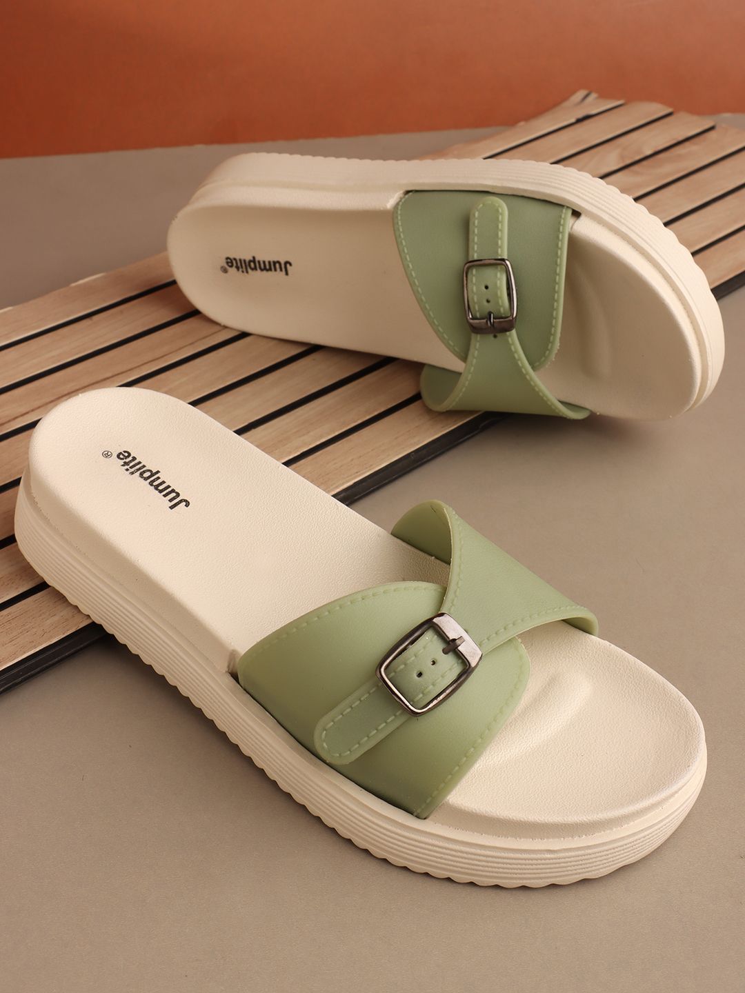 JUMPLITE Women Open Toe Flats-picture-34